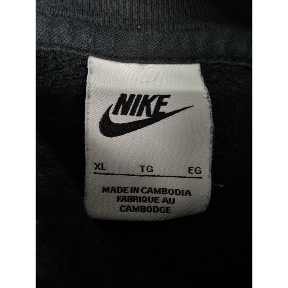 Nike Sportswear Hoodie Youth XL Black Club Fleece Pullover Thumbholes CV9336-010 - Picture 4 of 10